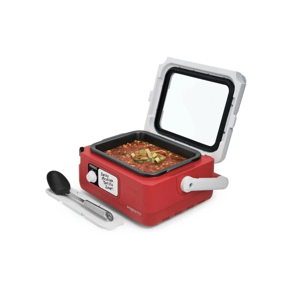 Presto Nomad Traveling 6-Quart Slow Cooker (Red) 06011